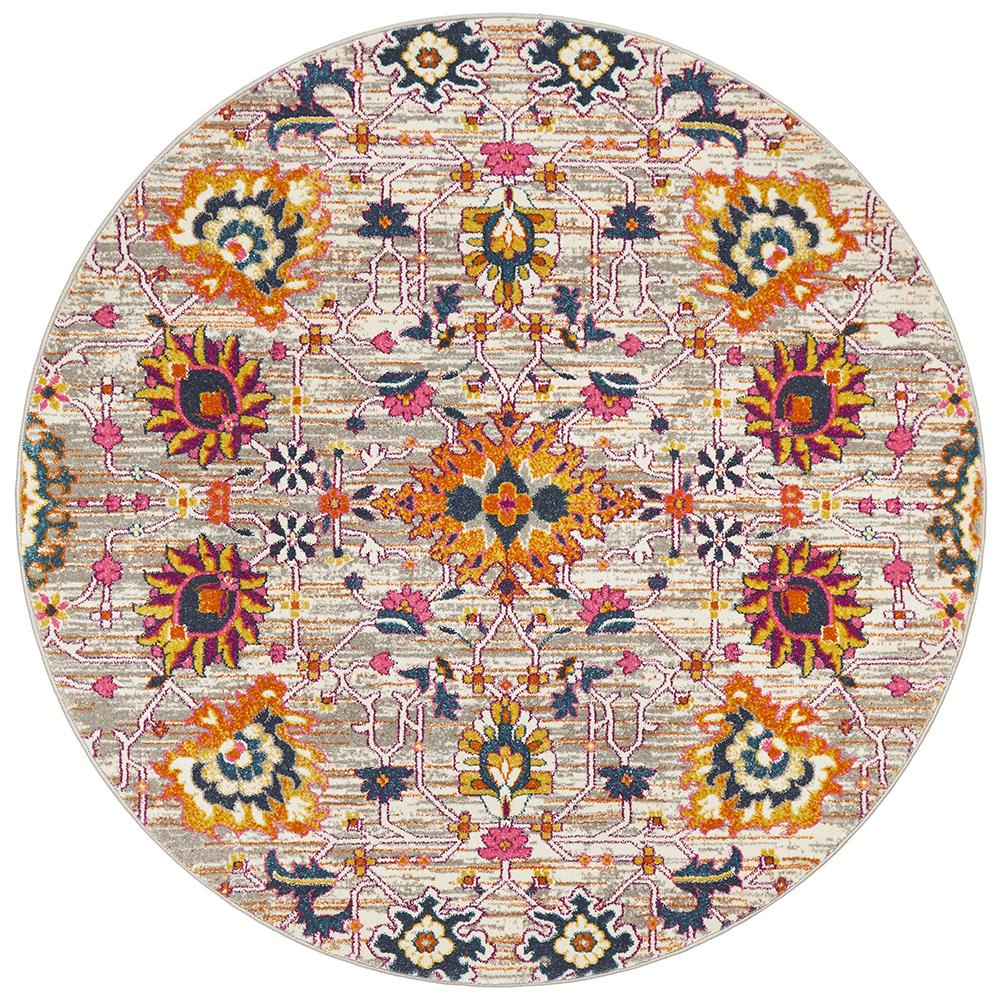 Babylon 210 Multi  Round Rug Rug Culture