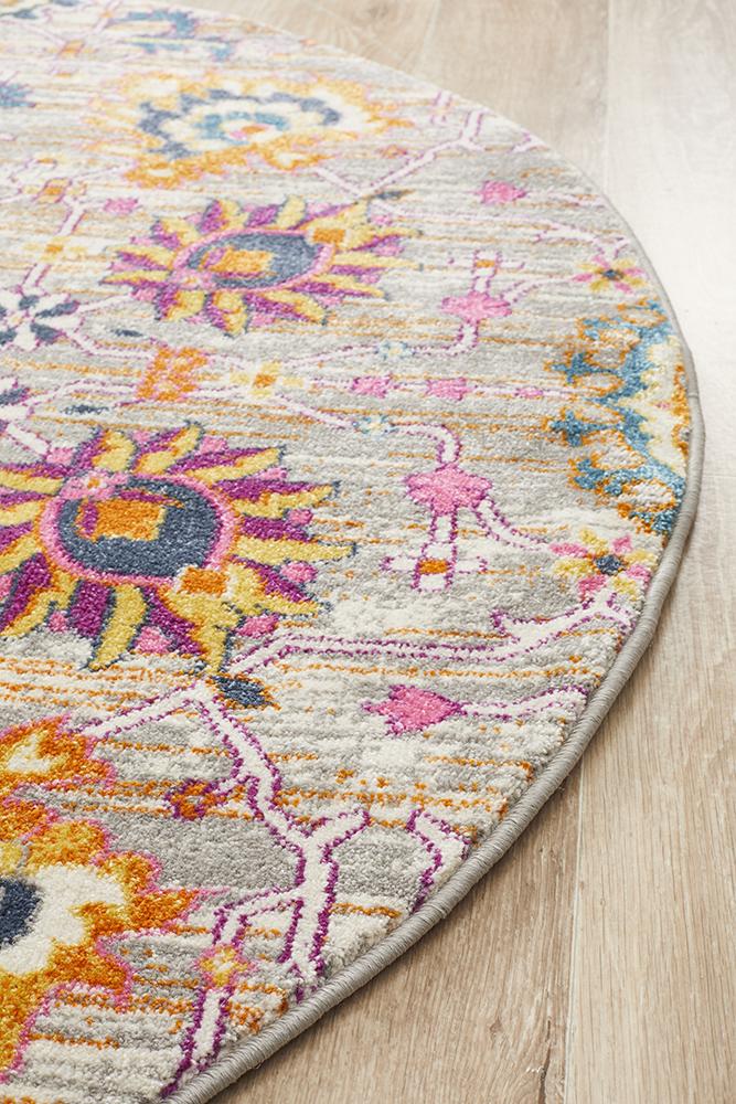 Babylon 210 Multi  Round Rug Rug Culture