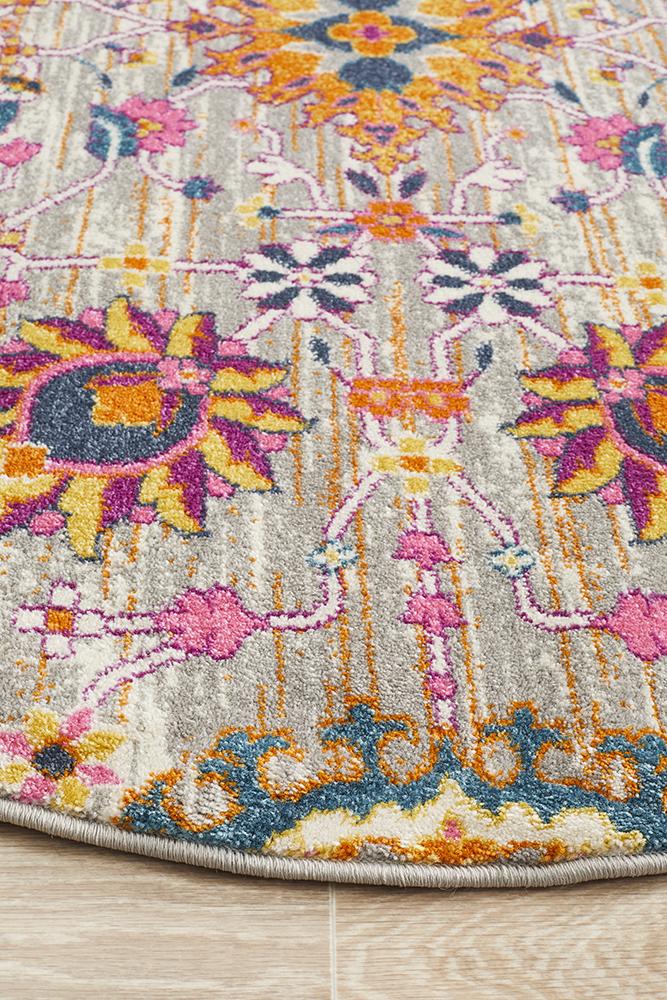 Babylon 210 Multi  Round Rug Rug Culture