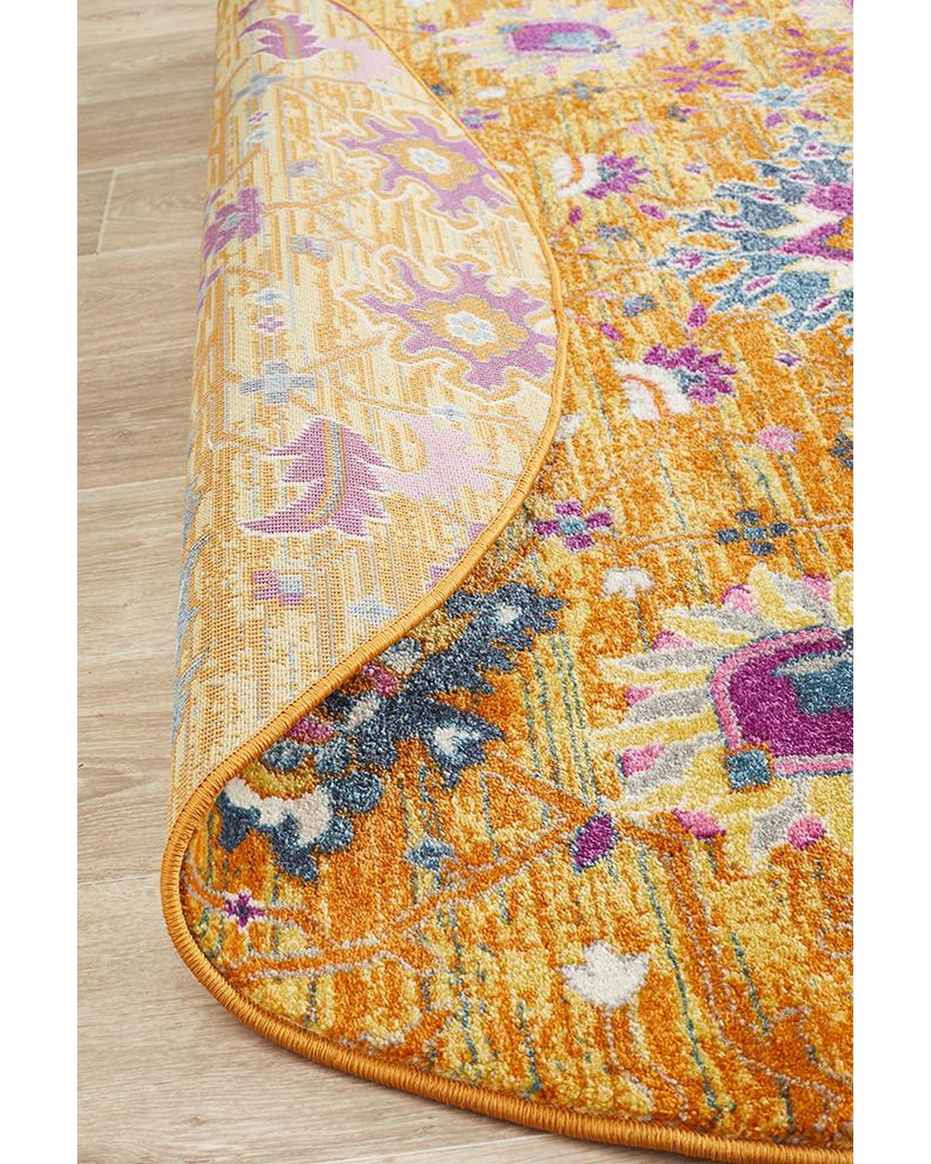 Babylon 210 Rust  Round Rug Rug Culture