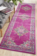 Babylon 211 Fuchsia  Runner Rug Rug Culture