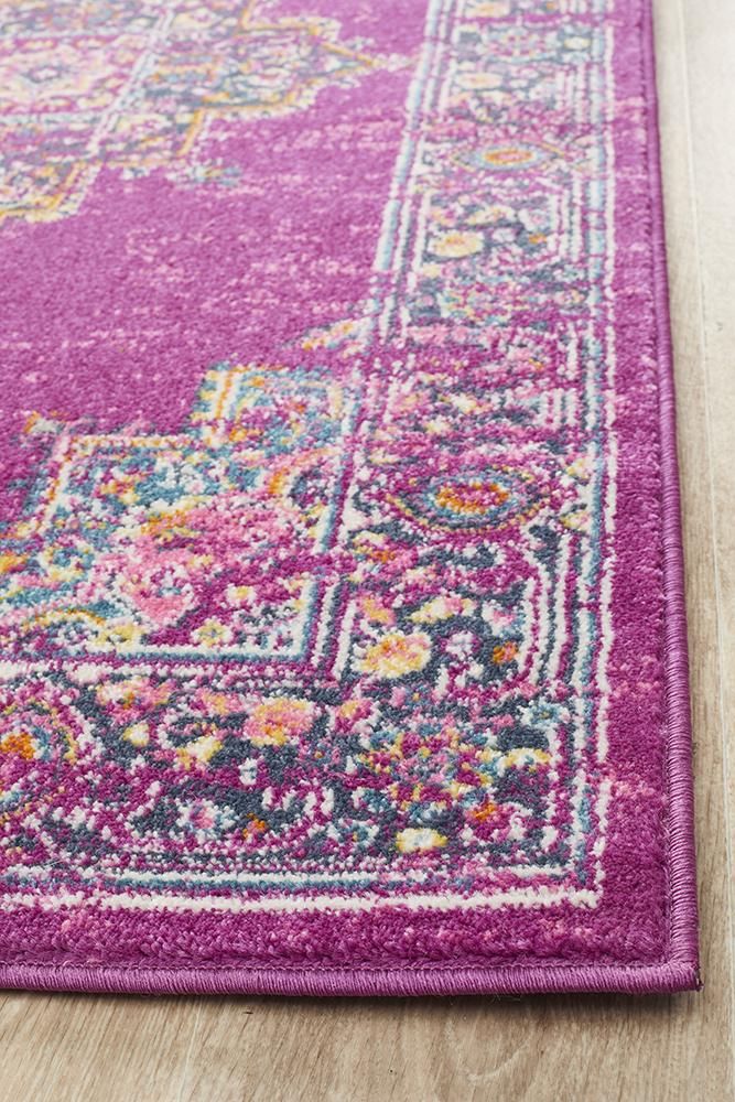 Babylon 211 Fuchsia  Runner Rug Rug Culture