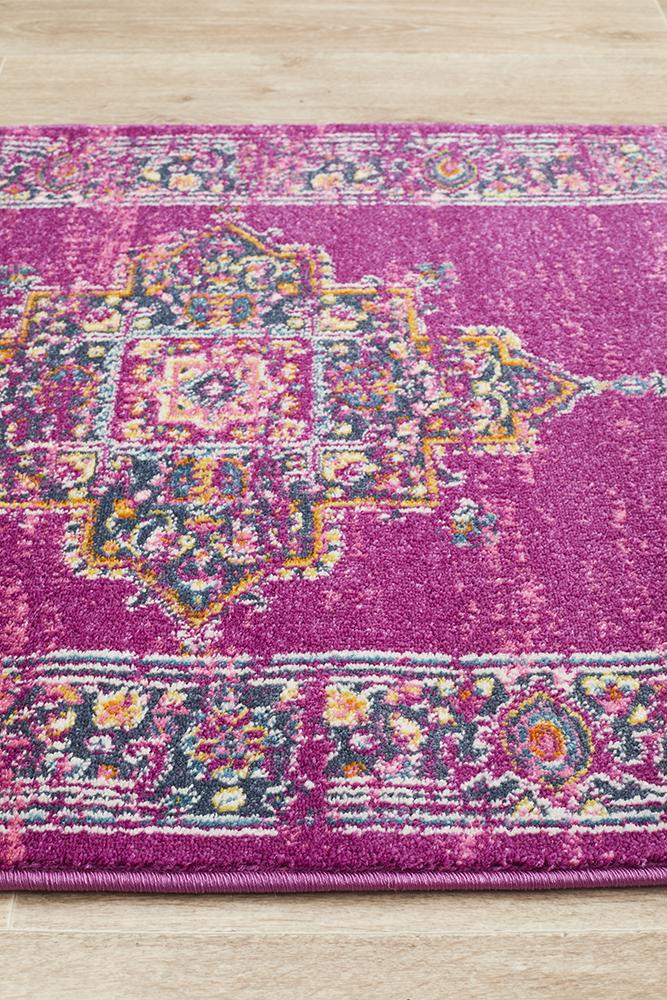 Babylon 211 Fuchsia  Runner Rug Rug Culture