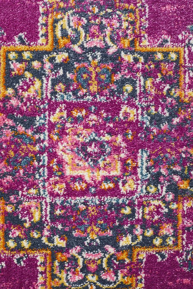 Babylon 211 Fuchsia  Runner Rug Rug Culture