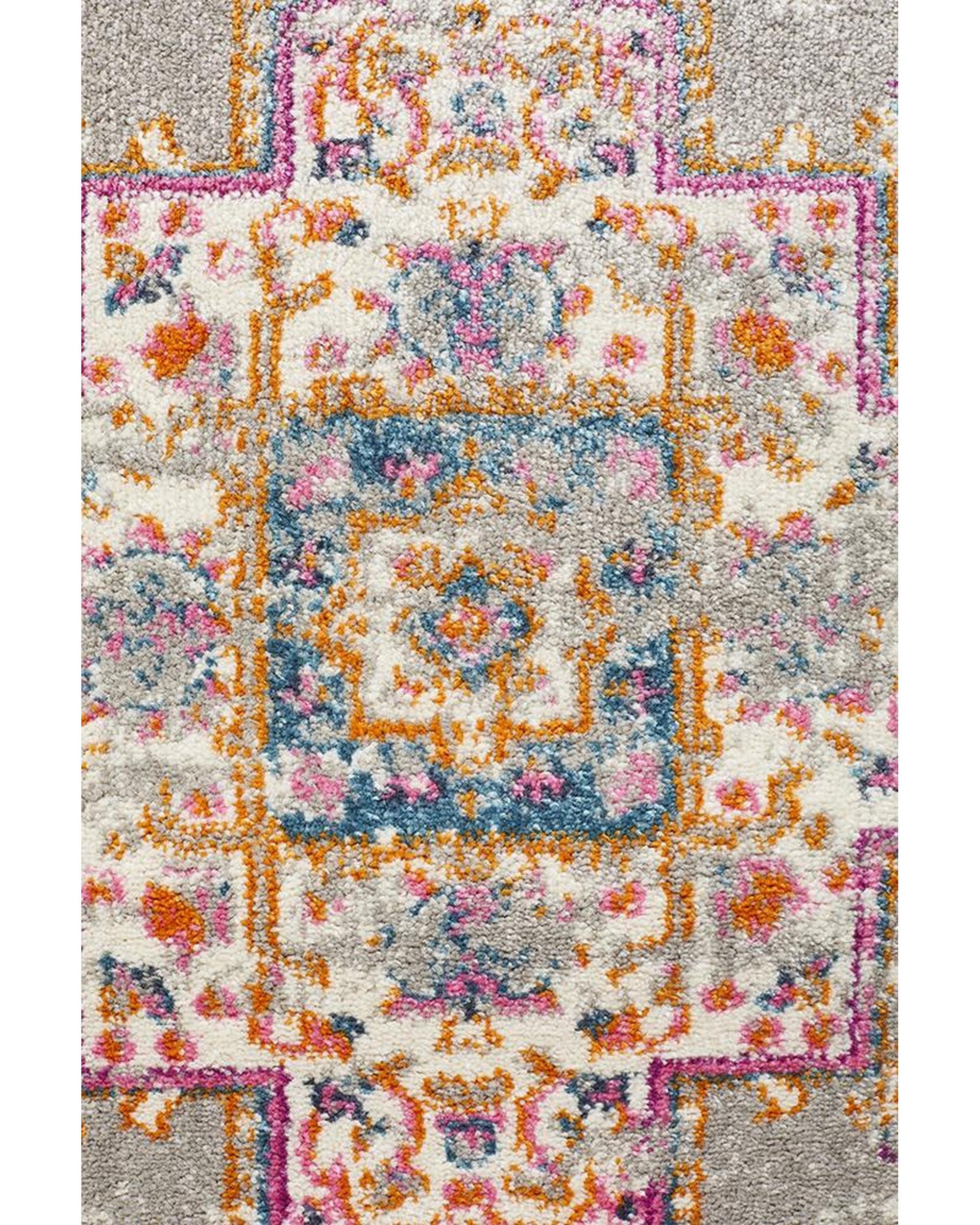 Babylon 211 Grey  Runner Rug Rug Culture