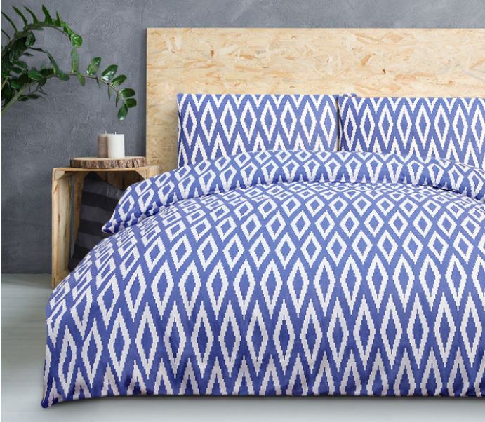Essential Home Living DARCY QUILT COVER SET - BLUE Essential Home Living