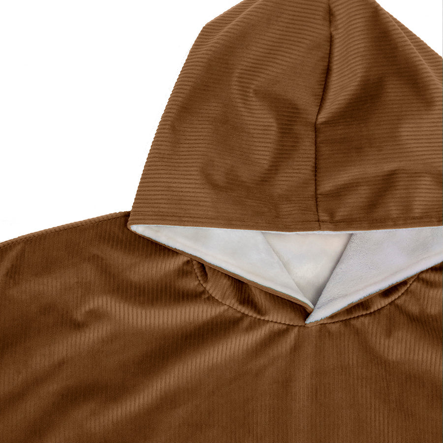 Bambury Cordy Blanket Hoodie - Fawn Bambury