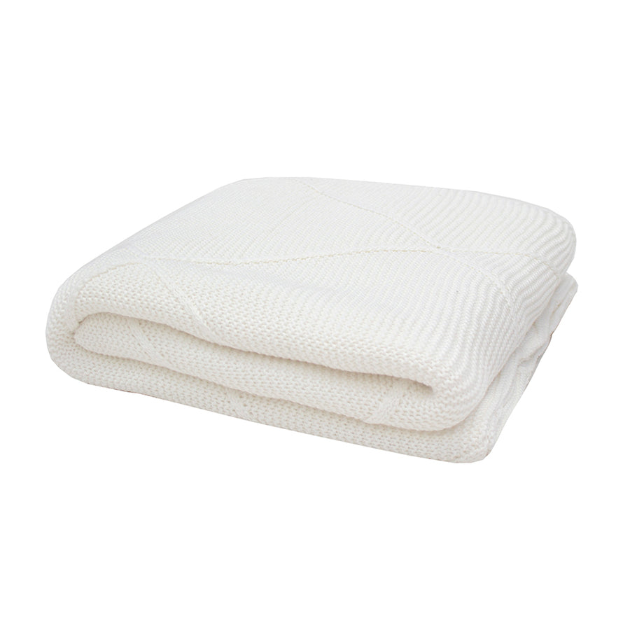 Bambury Freya Throw - Ivory Bambury