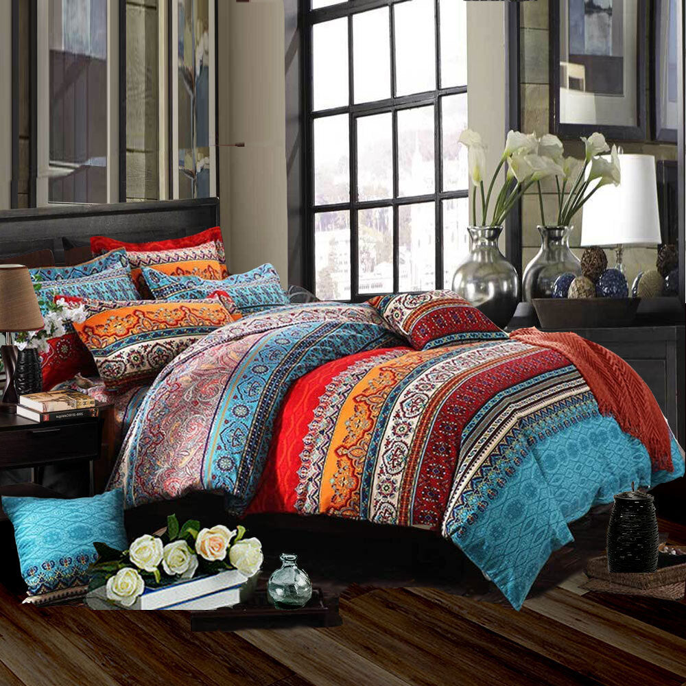 Luxton Mandala Striped Quilt Cover Set Luxton