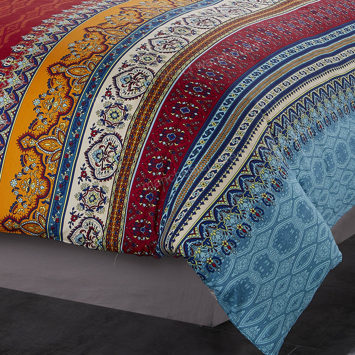Luxton Mandala Striped Quilt Cover Set Luxton