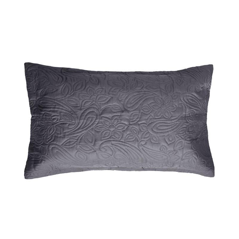Bambury Paisley Coverlet Set - Charcoal Bambury