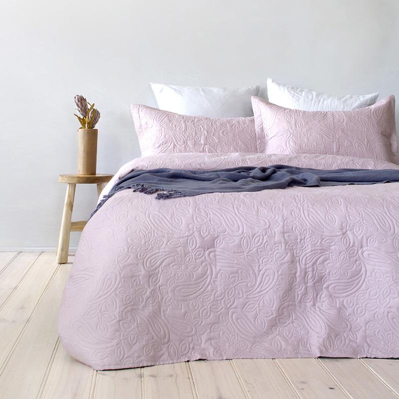 Bambury Paisley Coverlet Set - Dusk Bambury