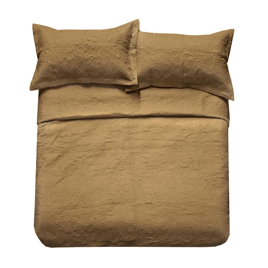 Bambury Paisley Coverlet Set - Honey Bambury