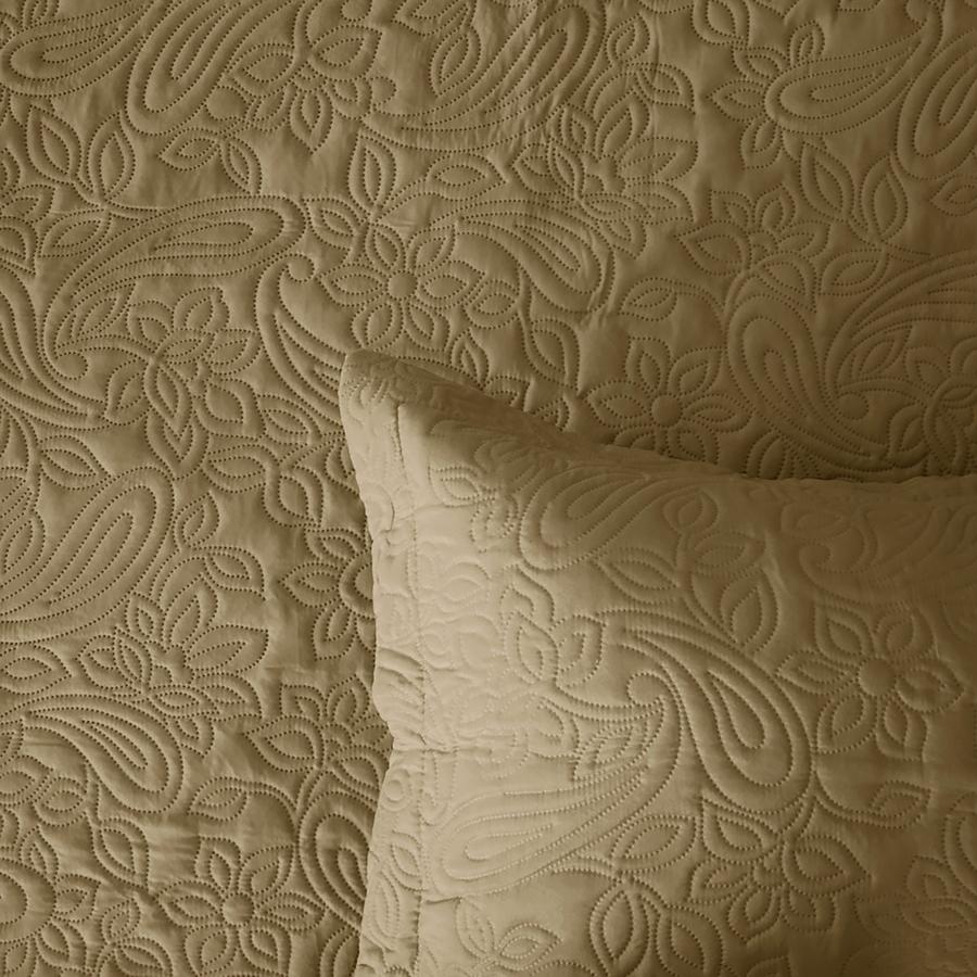 Bambury Paisley Coverlet Set - Honey Bambury