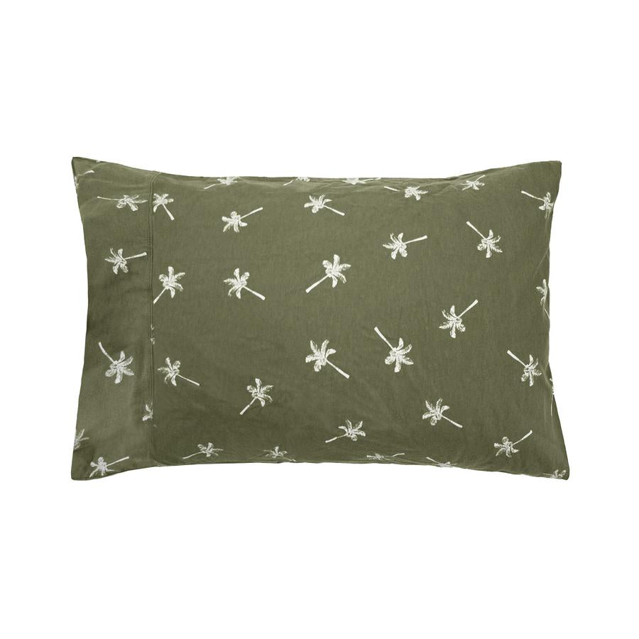 Bambury Cocos Flannelette Sheet Set - Olive Bambury