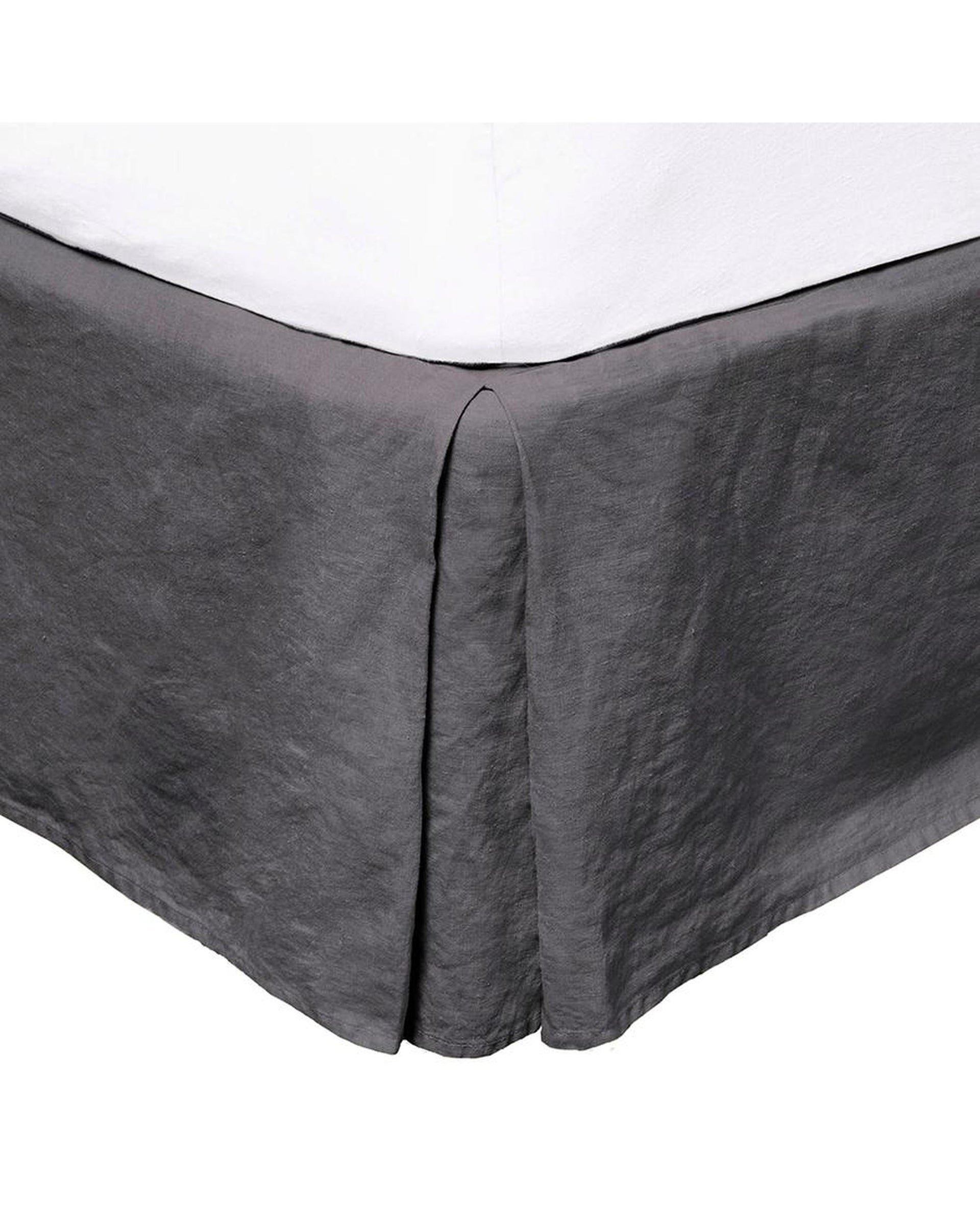 Bambury French Flax Linen Valance - Charcoal Bambury