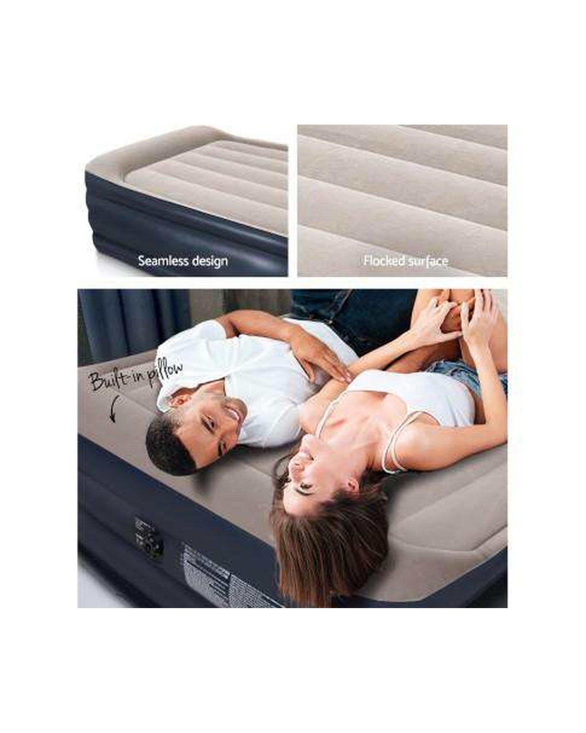 Air Bed Inflatable Mattress Sleeping Mat Battery Built-in Pump Bestway
