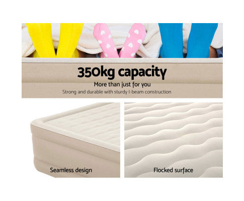 Air Bed Queen Size Mattress Camping Beds Inflatable Built-in Pump Bestway