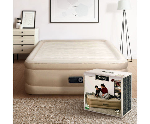 Air Bed Queen Size Mattress Camping Beds Inflatable Built-in Pump Bestway