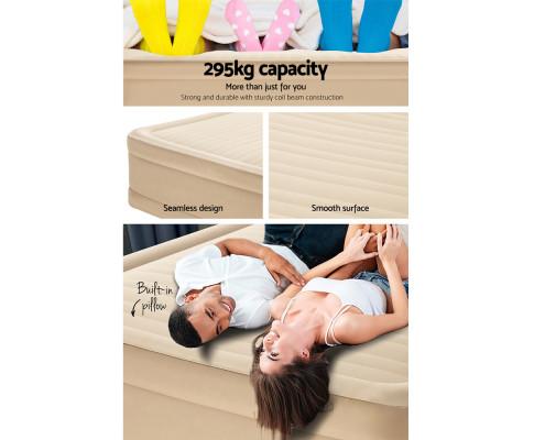 Air Qurrn Bed Inflatable Mattress Fortech Built-in AC Pump Home Sleeping Bestway