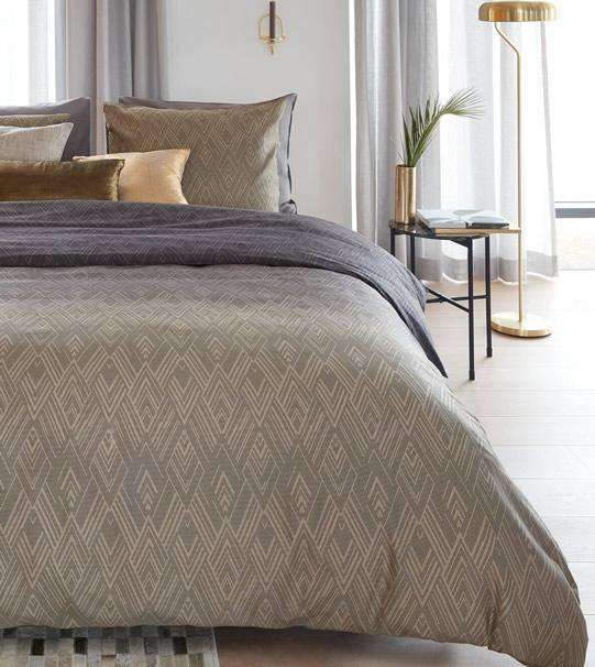 Bedding House Points & Lines Natural Quilt Cover Set Bedding House