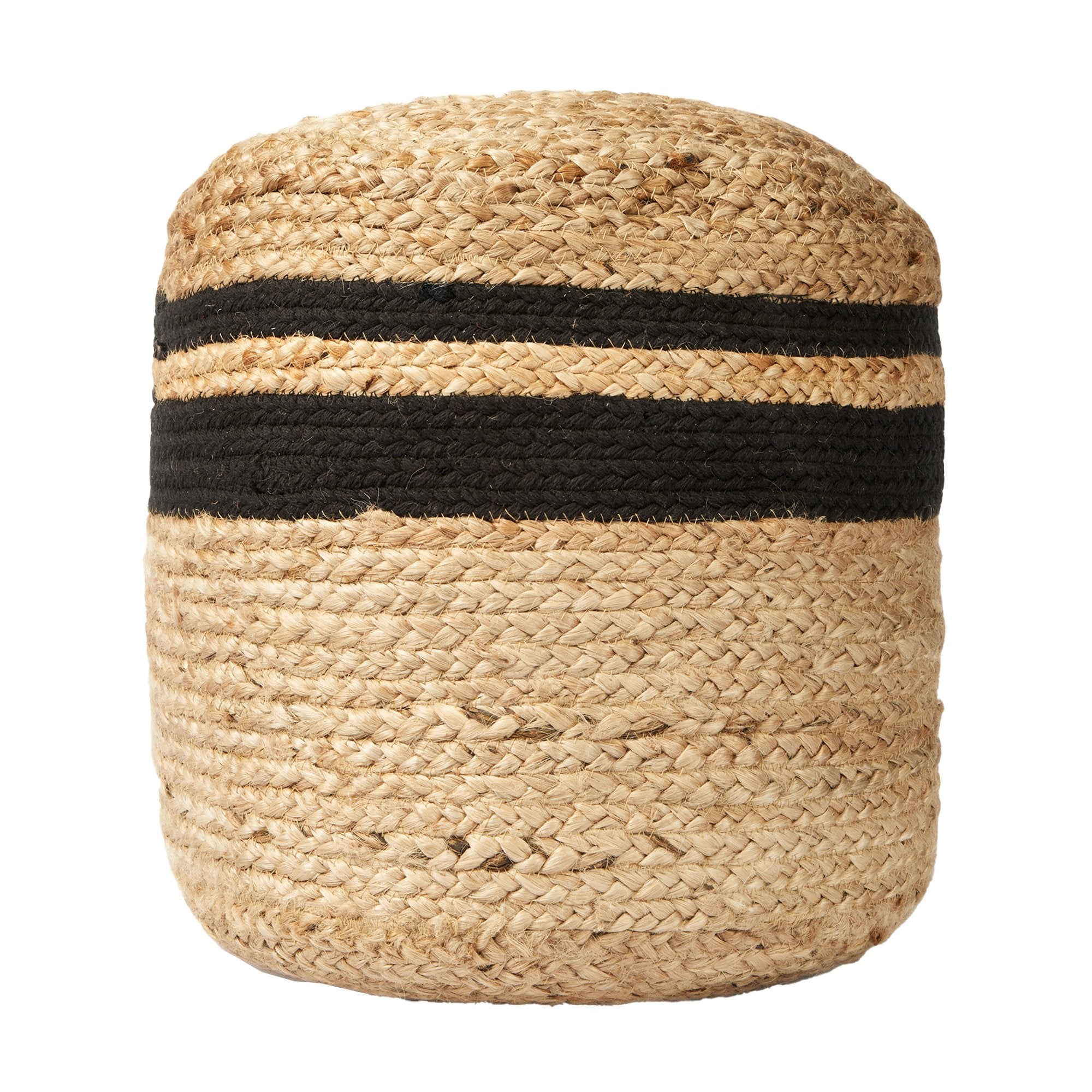 Vintage Design Black Axl Jute Pouffe Vintage Design