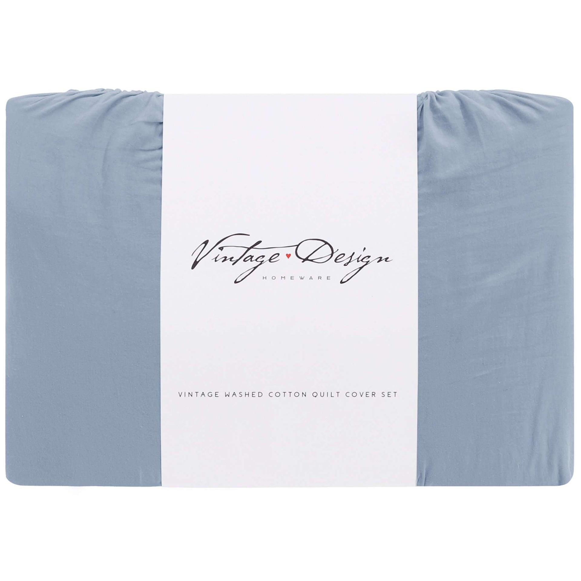 Vintage Design Gypsy Light Blue 100% Cotton Tassel Quilt Cover Sets Vintage Design