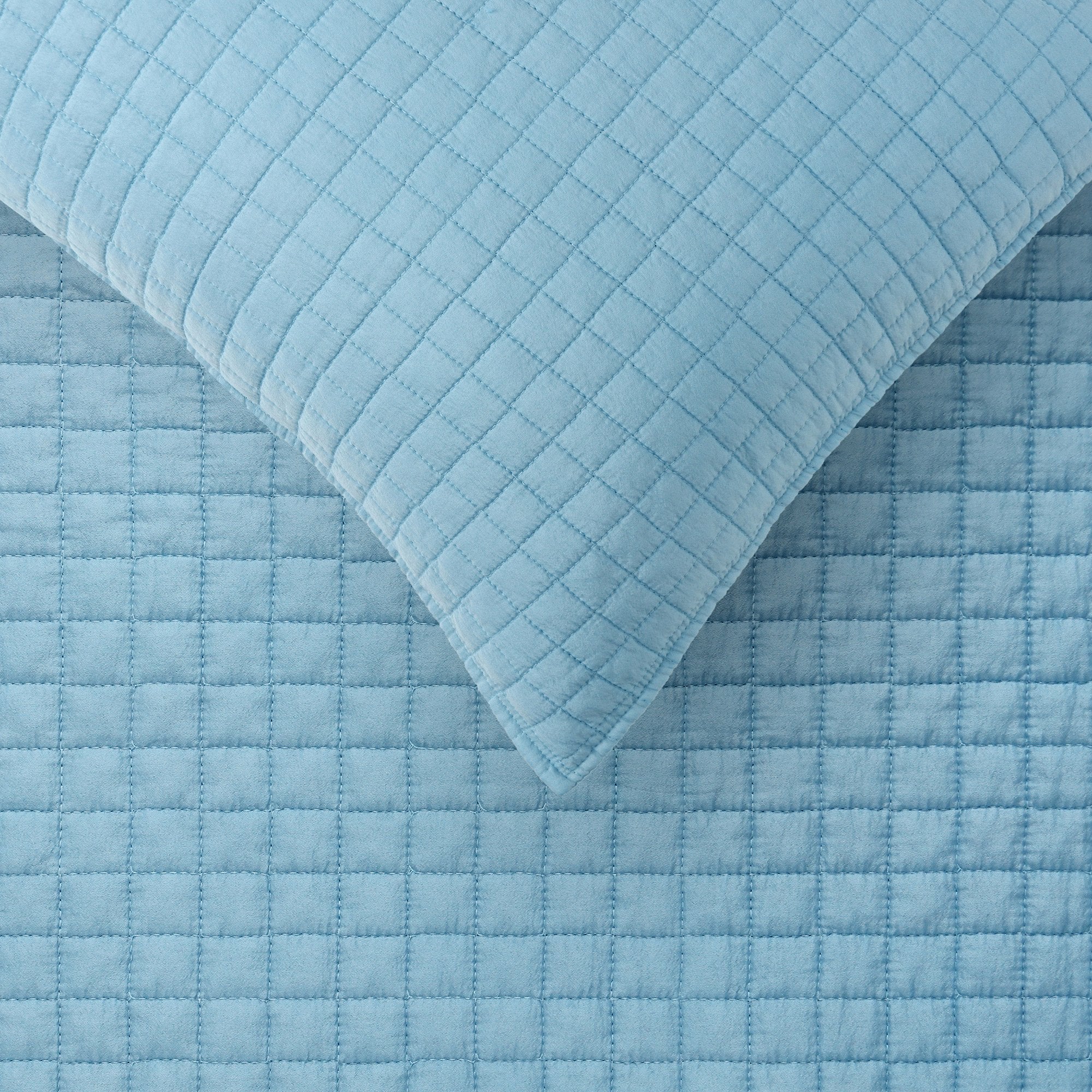 Accessorize Blue Zane Coverlet Set - Queen/King Accessorize