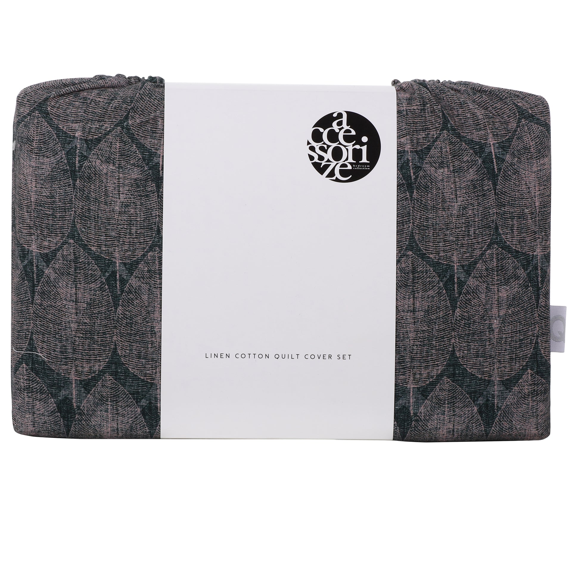 Accessorize BOTANY Printed Linen Cotton Quilt Cover Sets Accessorize