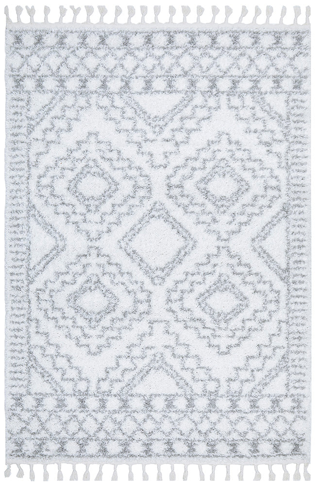Casablanca Fez White Rug RUG CULTURE
