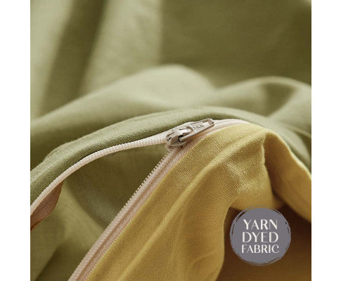 Cosy Club Duvet Cover Quilt Set Flat Cover Pillow Case Yellow Inspired Cosy Club