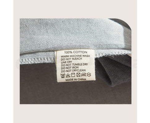 Cosy Club Quilt Cover Set Cotton Duvet - Dark Grey Cosy Club