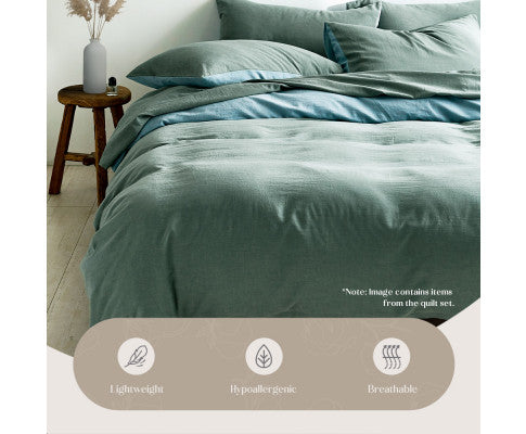 Cosy Club Duvet Cover Quilt Set Flat Cover Pillow Case Blue Lagoon Inspired Cosy Club