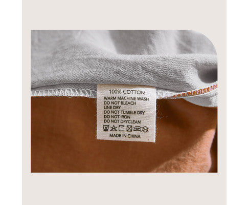 Cosy Club Quilt Cover Set Cotton Duvet - Orange Brown Cosy Club