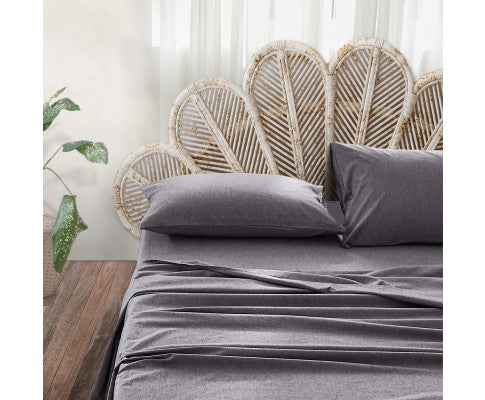 Cosy Club Sheet Set Bed Sheets Set - Flat Cover Pillow Case Black Essential Cosy Club