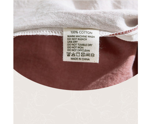 Cosy Club Sheet Set Cotton Sheets - Red Beige Cosy Club