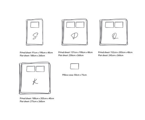 Cosy Club Sheet Set Cotton Sheets - Green Beige Cosy Club