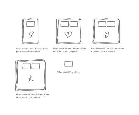 Cosy Club Sheet Set Bed Sheets Set - Flat Cover Pillow Case Grey Inspired Cosy Club