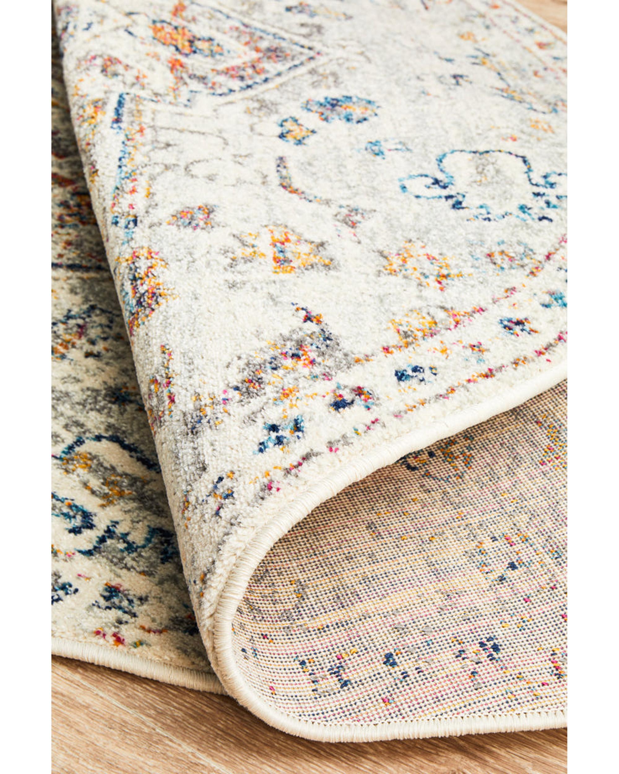 Century 911 Silver Round Rug Rug Culture