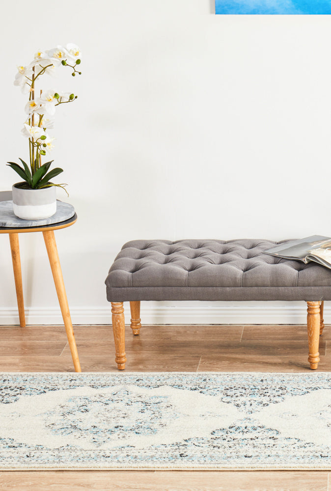 Century 922 White Runner Rug Rug Culture