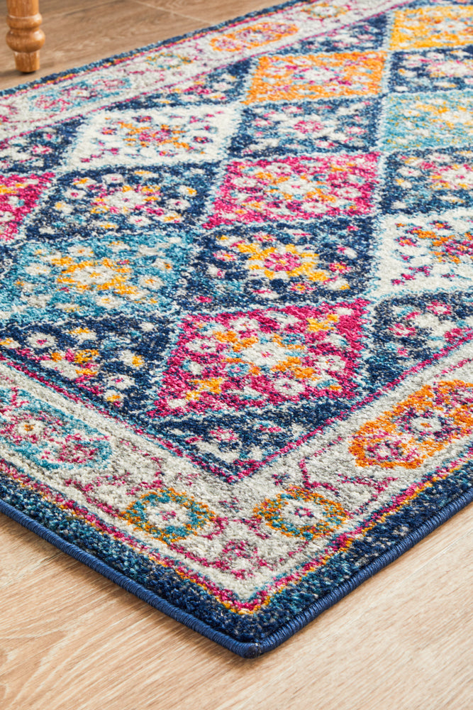 Century 933 Navy Runner Rug Rug Culture