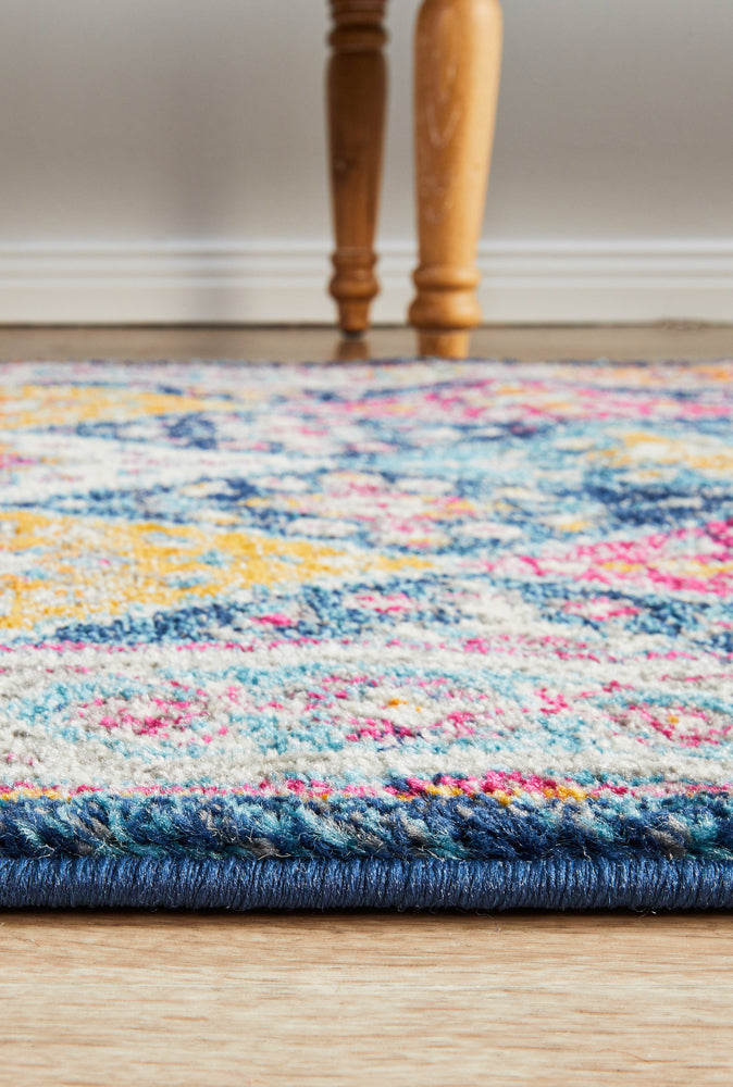 Century 933 Navy Runner Rug Rug Culture