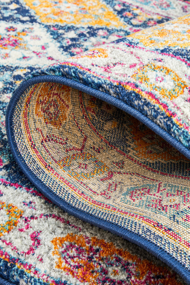 Century 933 Navy Runner Rug Rug Culture