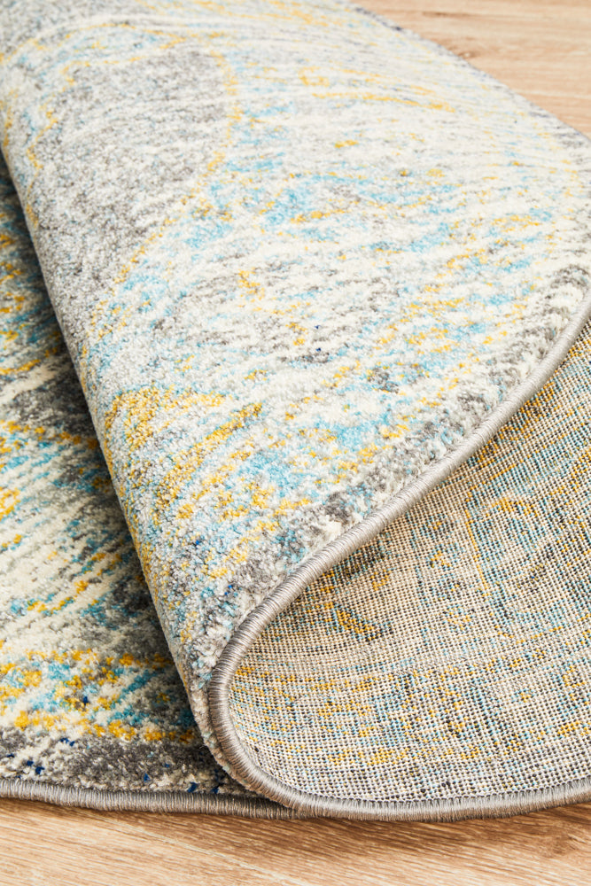 Century 944 Grey Round Rug Rug Culture