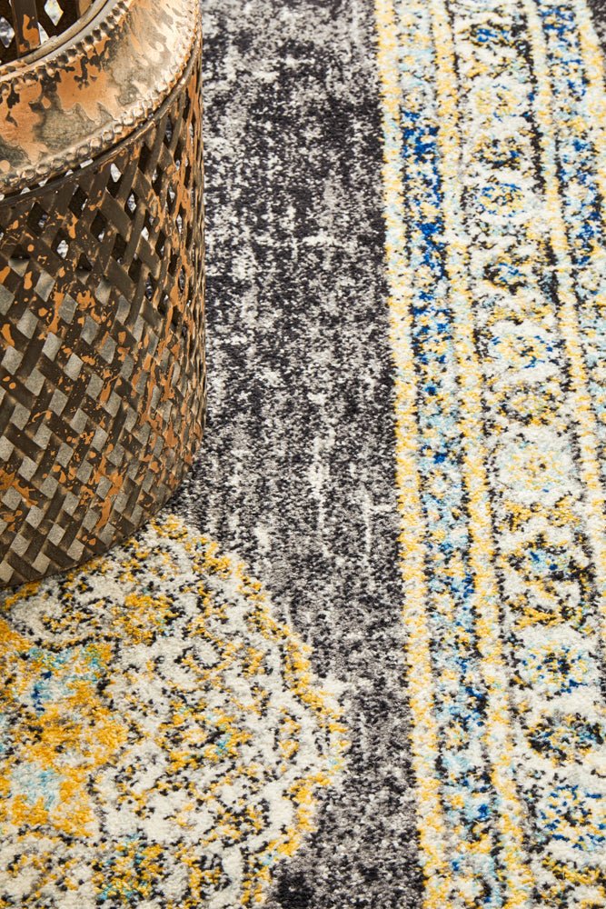 Century 955 Charcoal Runner Rug Rug Culture