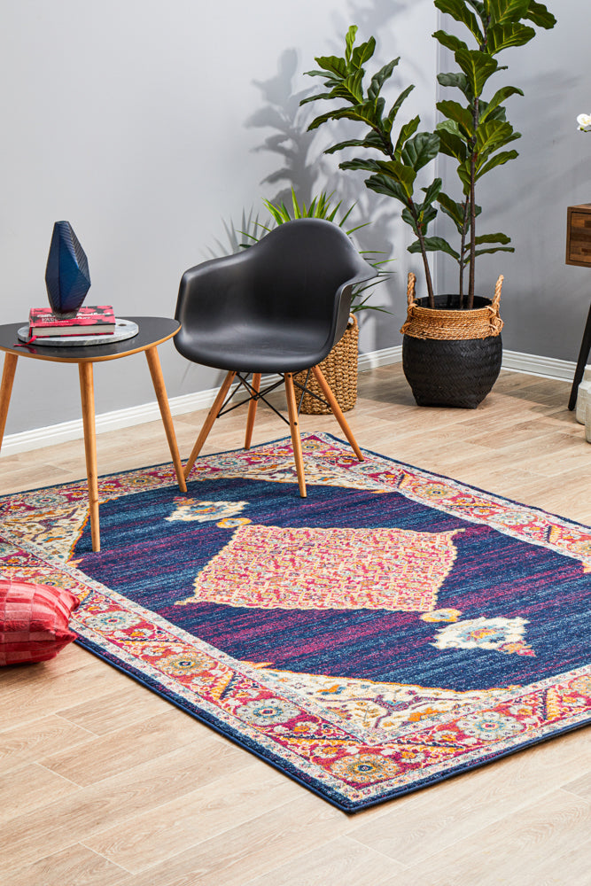 Century 966 Royal Blue Rug Rug Culture