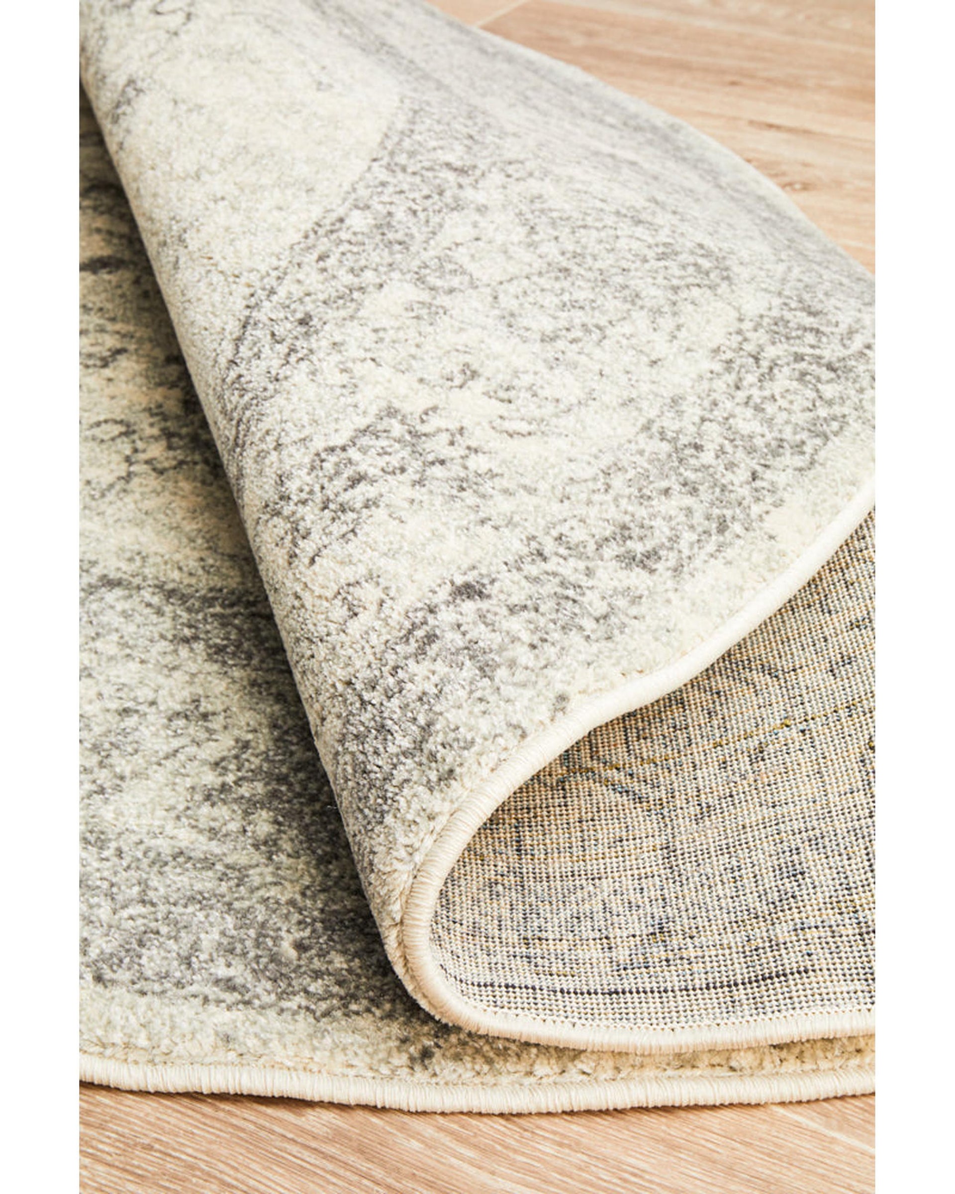 Century 977 Silver Round Rug Rug Culture