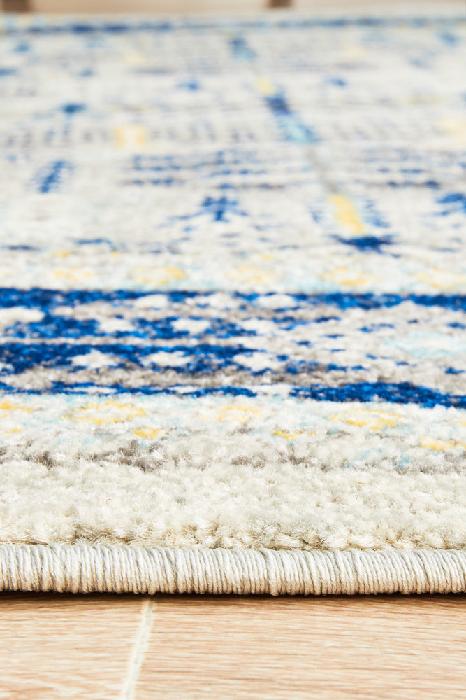 Century 988 Blue Round Rug Rug Culture