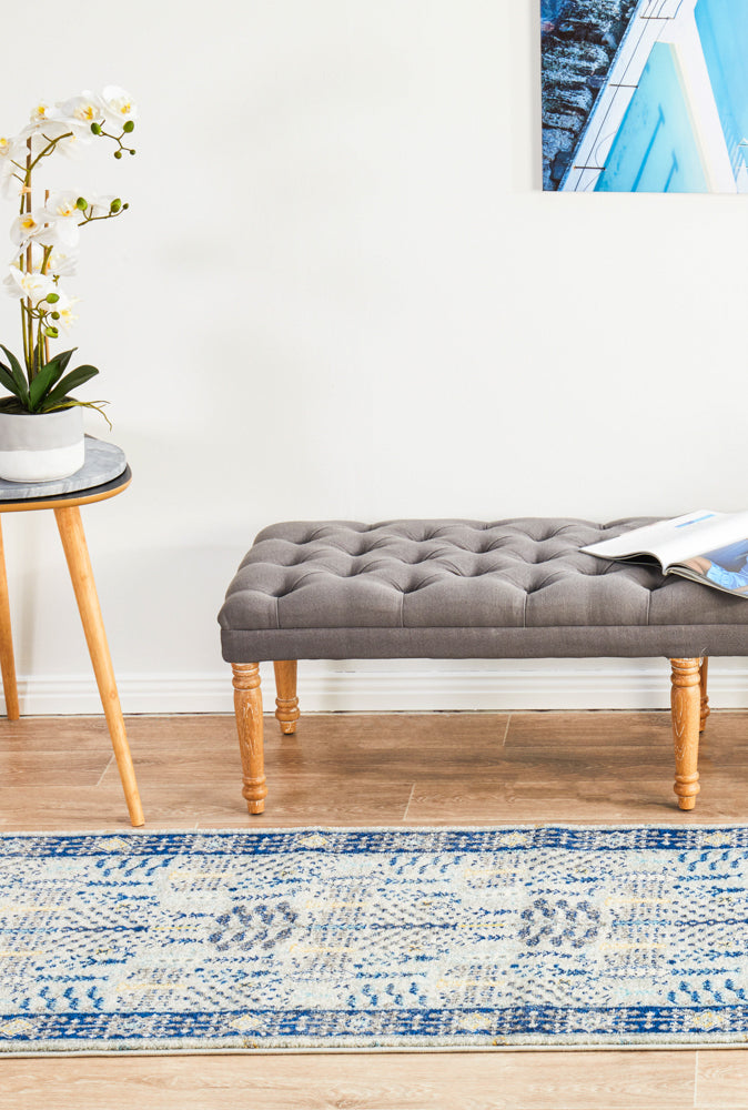 Century 988 Blue Runner Rug Rug Culture