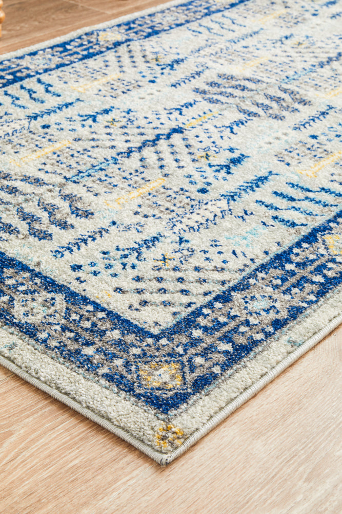 Century 988 Blue Runner Rug Rug Culture